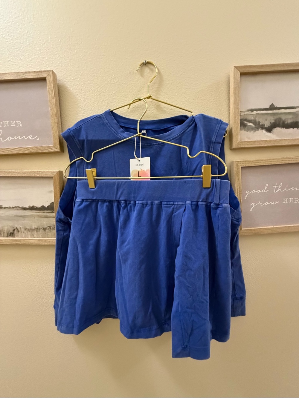 Classic Blue women’s set with skort